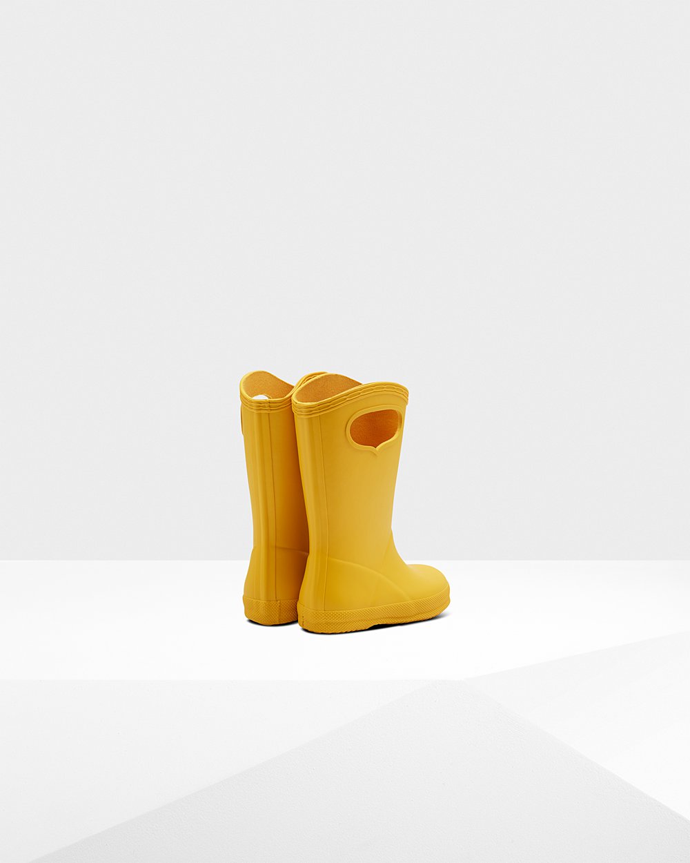 Kids Hunter Rain Boots Yellow - Original First Classic Grab Handle - 7345610-OY